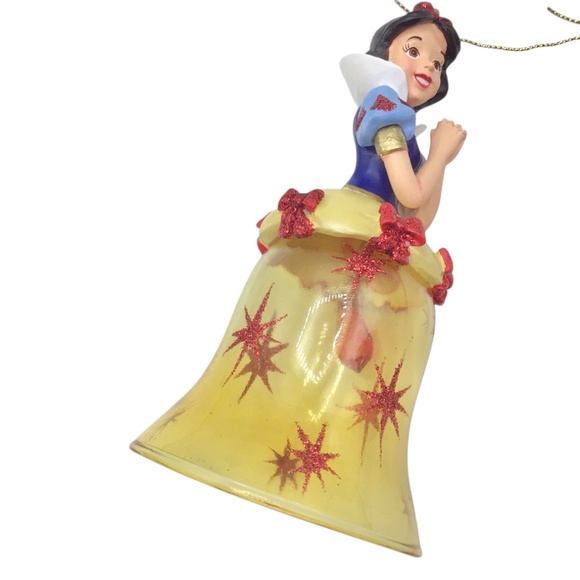 Vintage 1999 Disney Snow White Bell Ornament,Vintage Glass Christmas Decoration - Picture 6 of 13
